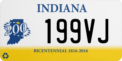 IN license plate 199VJ