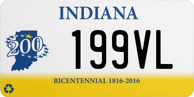 IN license plate 199VL