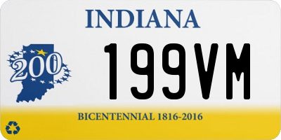 IN license plate 199VM