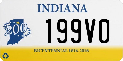 IN license plate 199VO