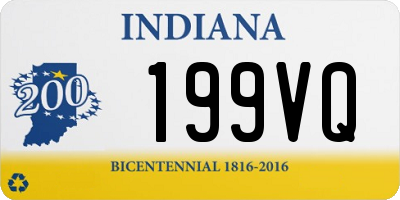 IN license plate 199VQ