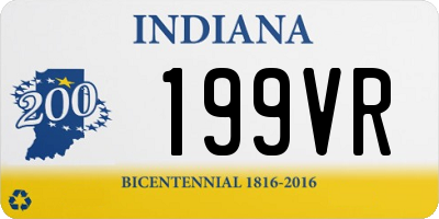 IN license plate 199VR