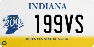 IN license plate 199VS