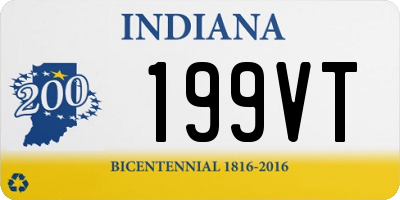 IN license plate 199VT