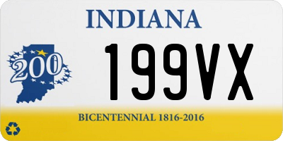 IN license plate 199VX