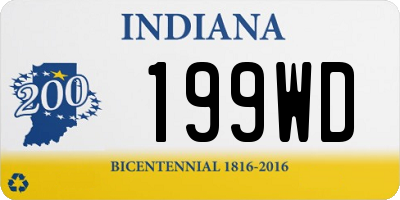 IN license plate 199WD