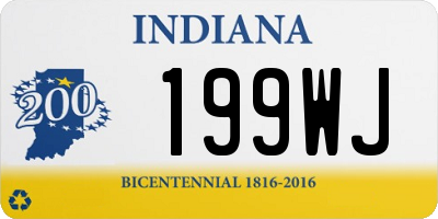 IN license plate 199WJ