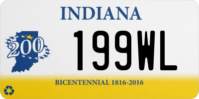 IN license plate 199WL