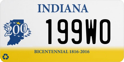 IN license plate 199WO