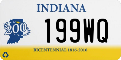 IN license plate 199WQ