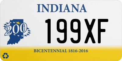 IN license plate 199XF