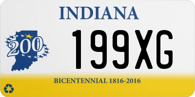 IN license plate 199XG