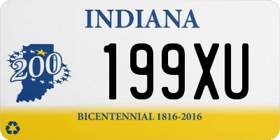 IN license plate 199XU