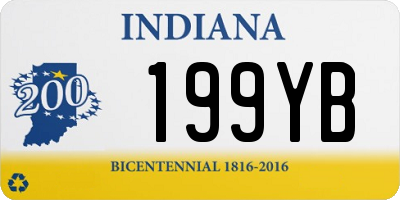 IN license plate 199YB