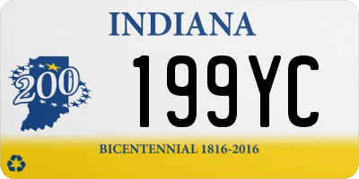 IN license plate 199YC