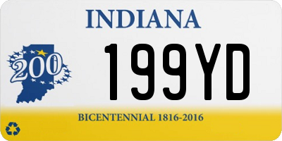 IN license plate 199YD