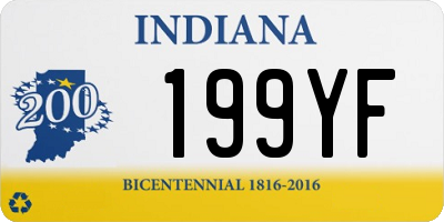 IN license plate 199YF