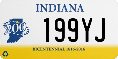 IN license plate 199YJ