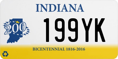 IN license plate 199YK