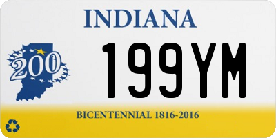 IN license plate 199YM