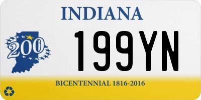 IN license plate 199YN