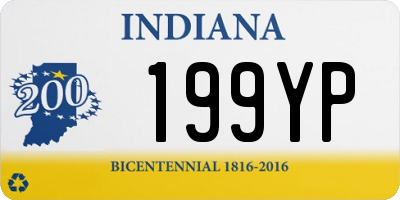 IN license plate 199YP