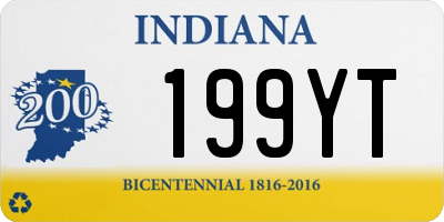 IN license plate 199YT