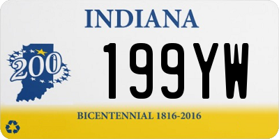 IN license plate 199YW