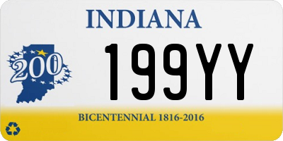 IN license plate 199YY