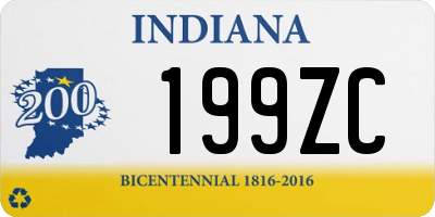 IN license plate 199ZC