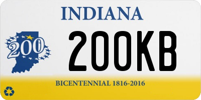 IN license plate 200KB