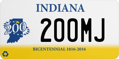 IN license plate 200MJ