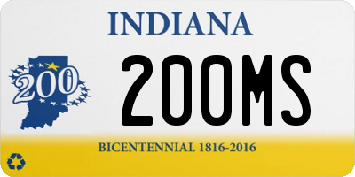 IN license plate 200MS