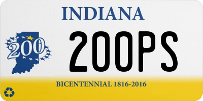 IN license plate 200PS