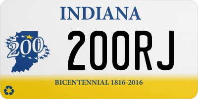 IN license plate 200RJ