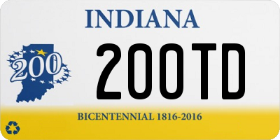 IN license plate 200TD