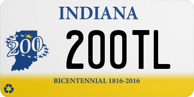 IN license plate 200TL