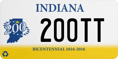 IN license plate 200TT