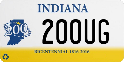 IN license plate 200UG