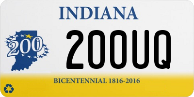 IN license plate 200UQ