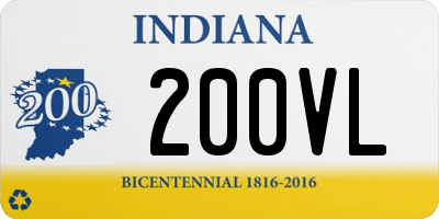 IN license plate 200VL