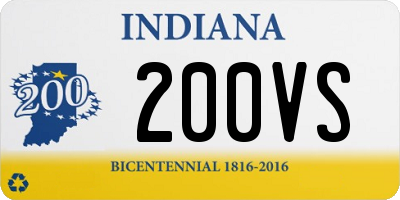 IN license plate 200VS
