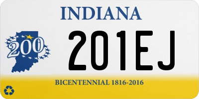 IN license plate 201EJ