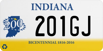 IN license plate 201GJ