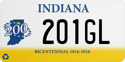 IN license plate 201GL