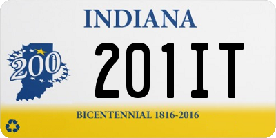 IN license plate 201IT