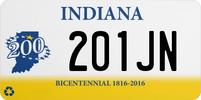 IN license plate 201JN