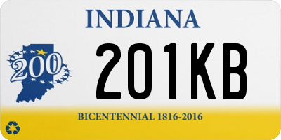 IN license plate 201KB