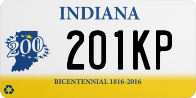 IN license plate 201KP