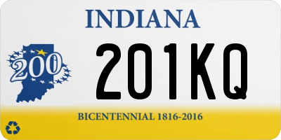 IN license plate 201KQ